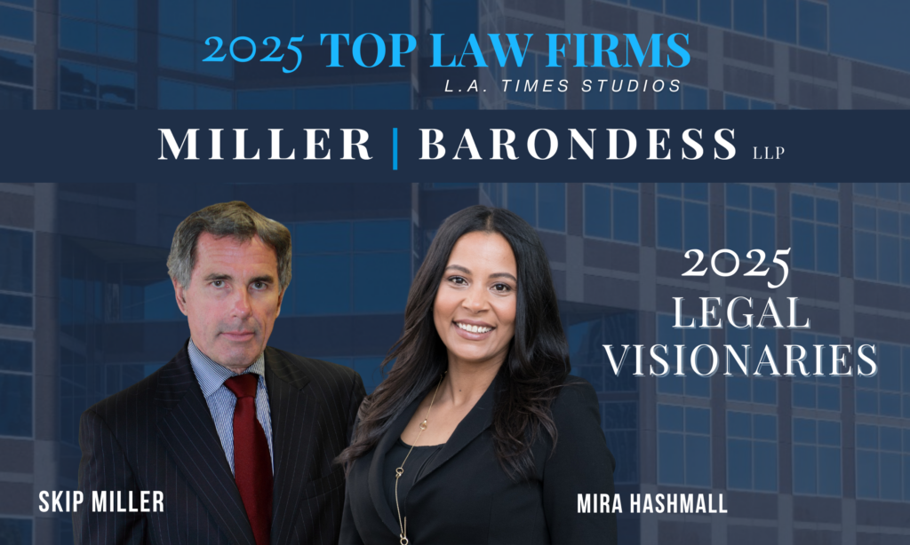 L.A. Times Studios Recognizes Miller Barondess and Partners Skip Miller ...